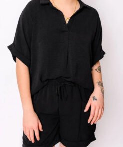 Because I Said So Dolman Sleeve Top in Black - Fashion Are Us, LLC